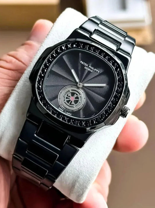 Patek Phillipe Black Diamond Studded Premium Watch