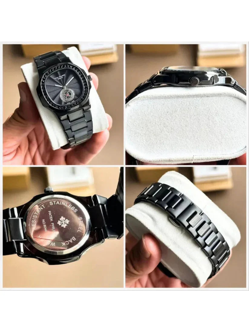Patek Phillipe Black Diamond Studded Premium Watch