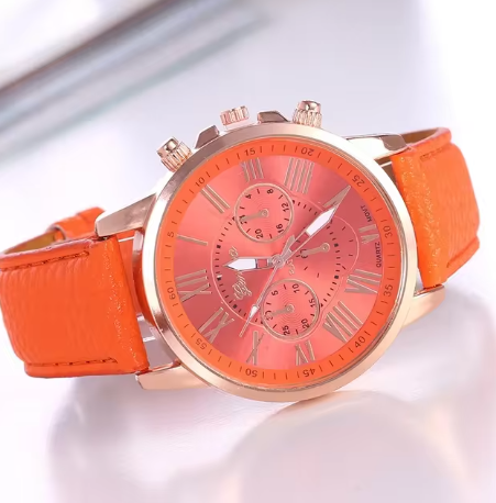 Ladies Watch Leather Wristwatch