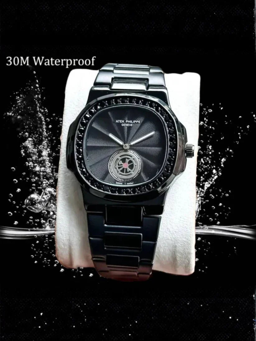 Patek Phillipe Black Diamond Studded Premium Watch