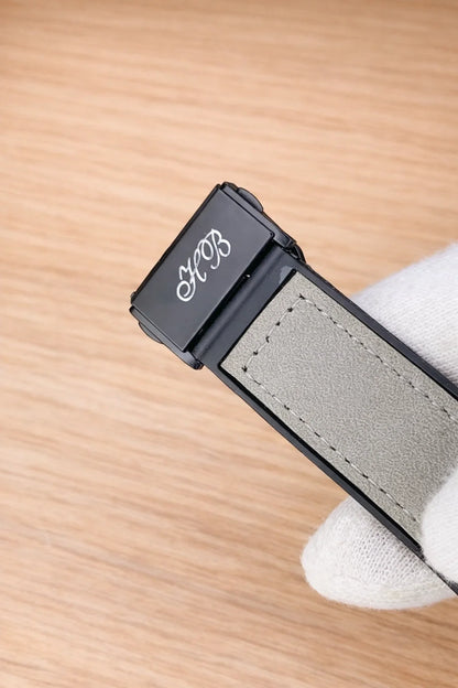 Hublot Skeleton Leather Straps - Premium Watch - Full Grey